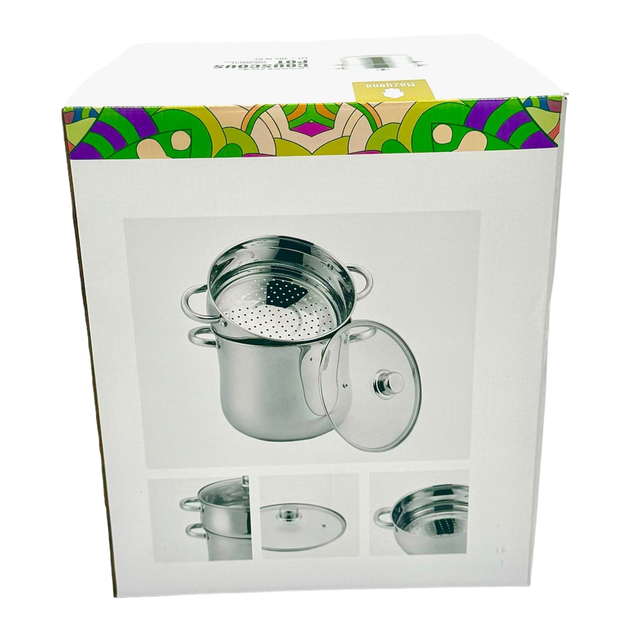 Stainless Steel Couscousiere 8L, 12L, 14L | Couscous Pot by Mazyana