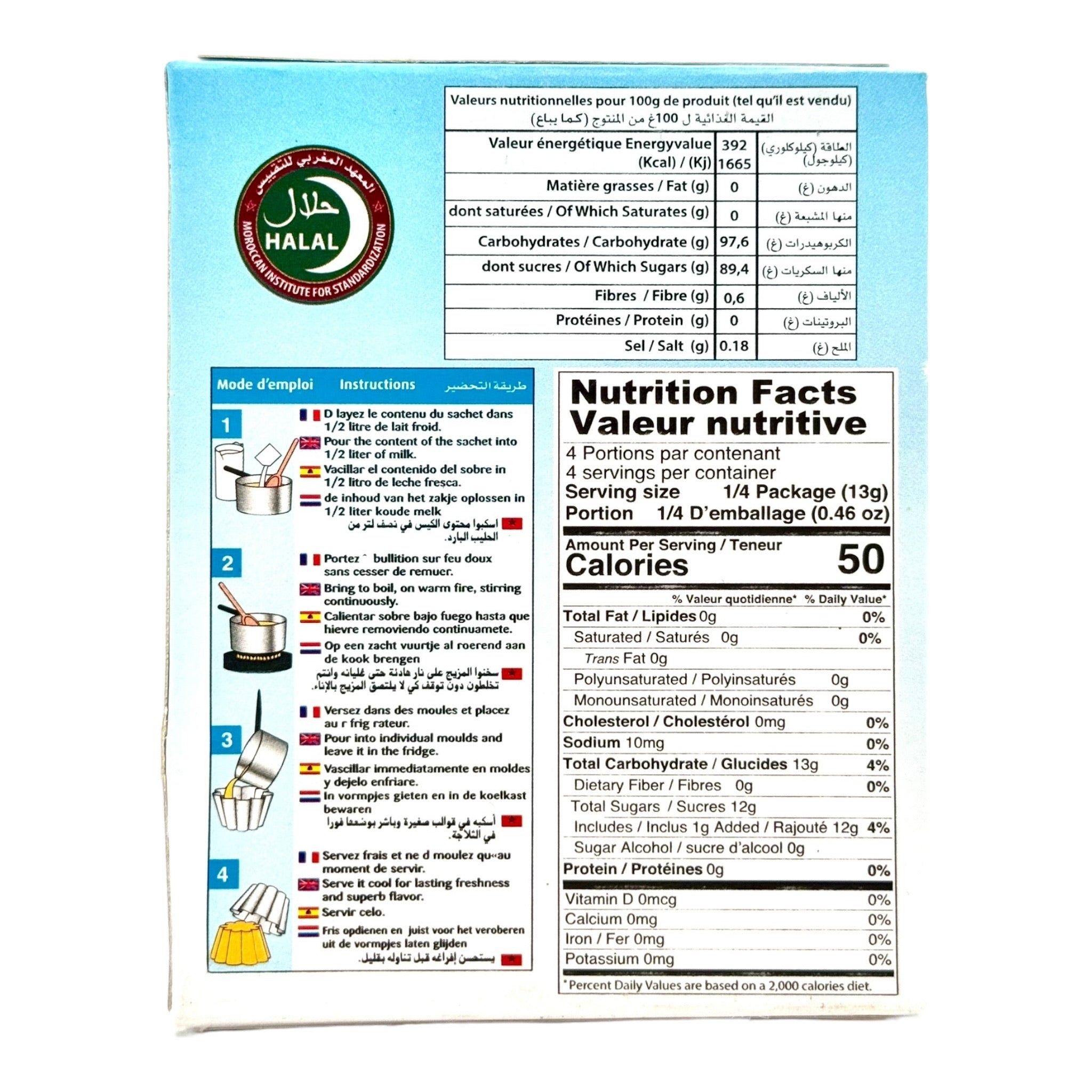 Idéal Vanilla Flan Mix