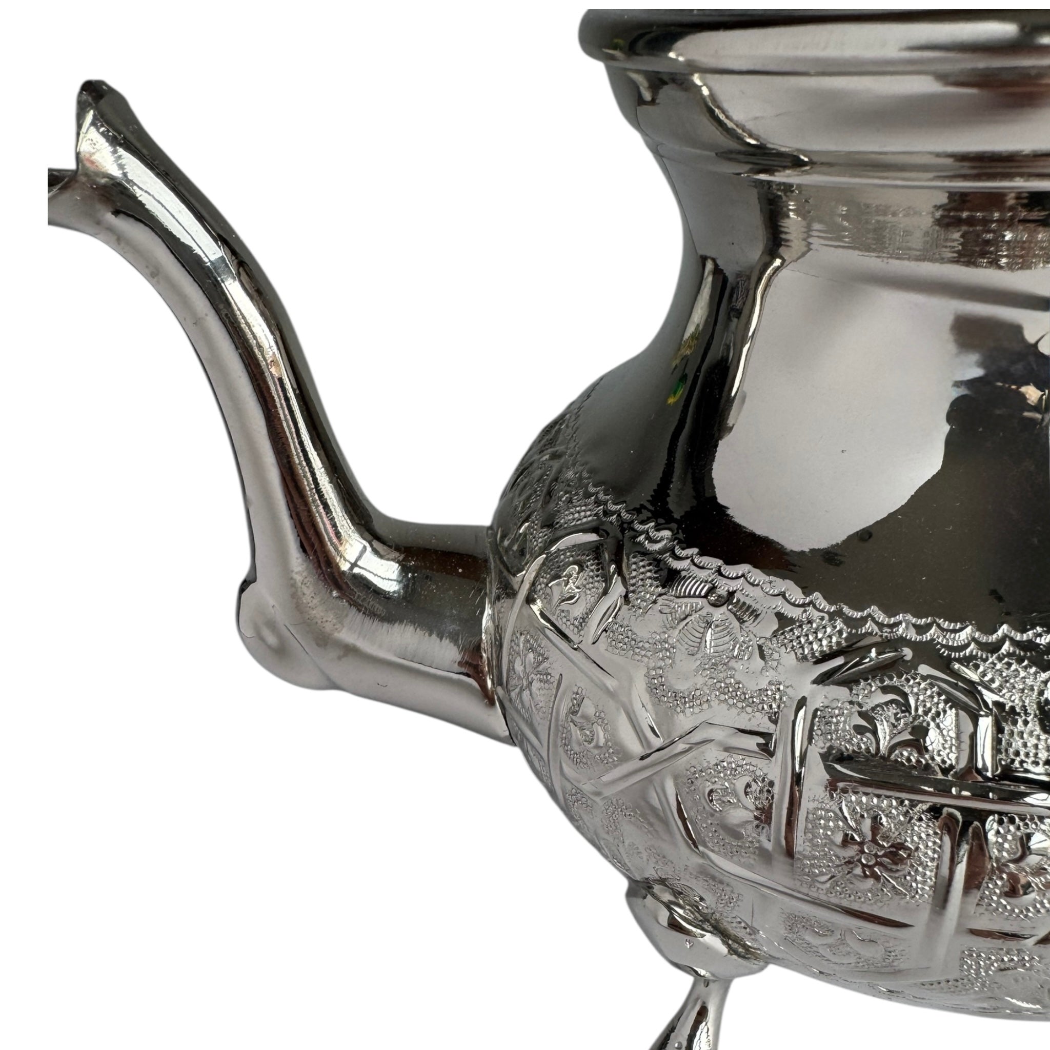 Traditional Style Silver Plated Moroccan Tea Pot - 1.5L