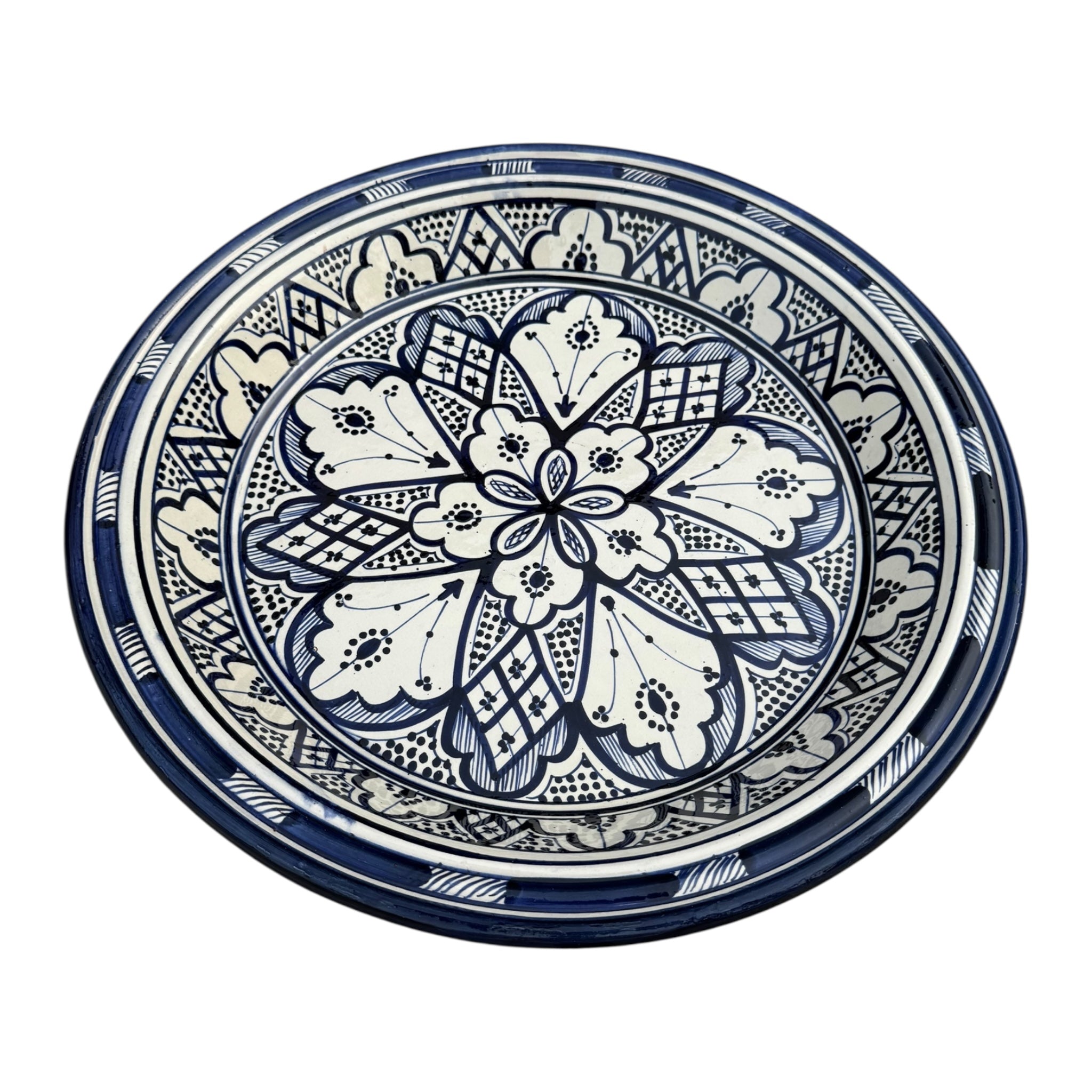 PERFECTLY IMPERFECT - Moroccan Gsaa (Gasria) - A Safi Couscous Plate - 45cm