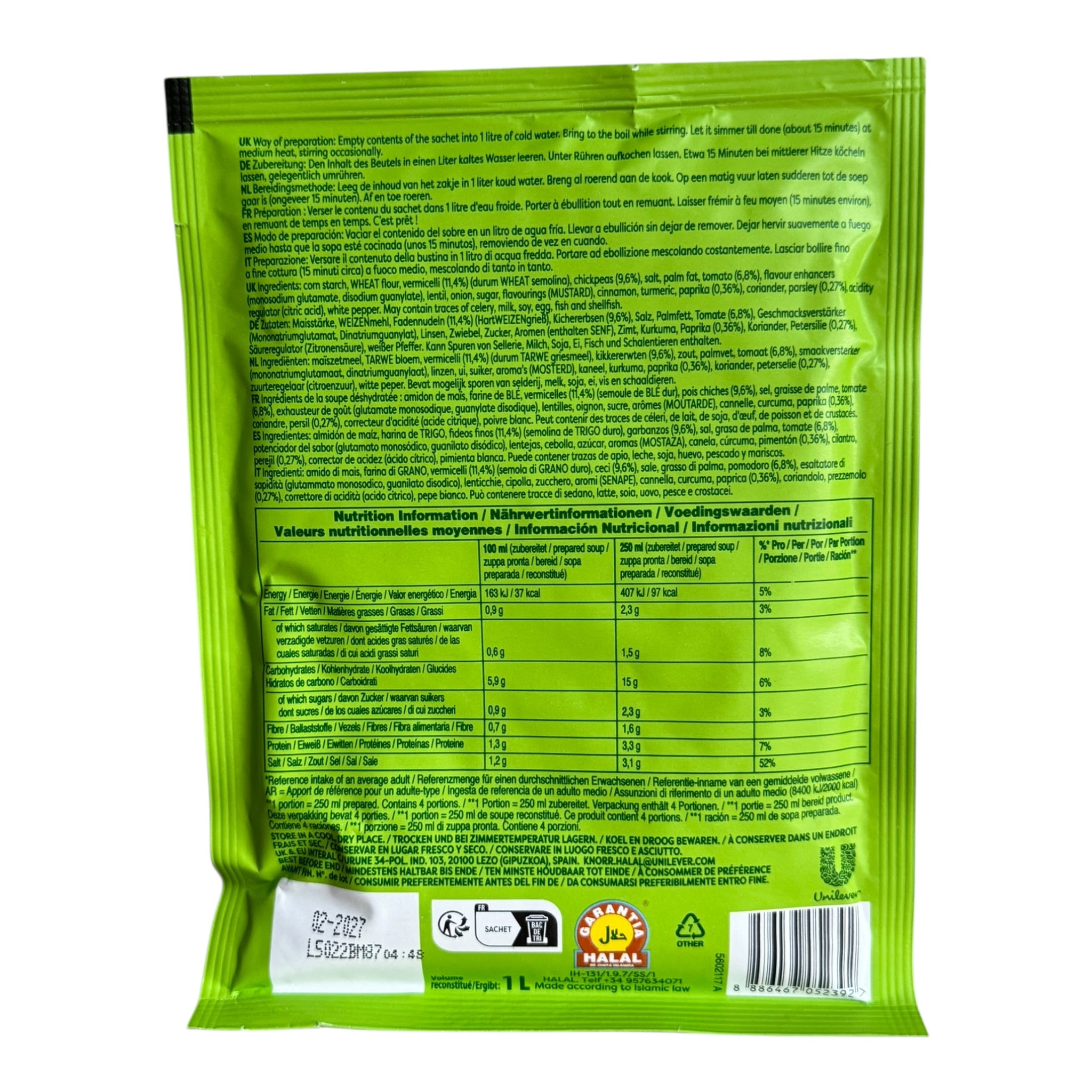 Knorr Harira Soup Mix - A Moroccan Soup Mix