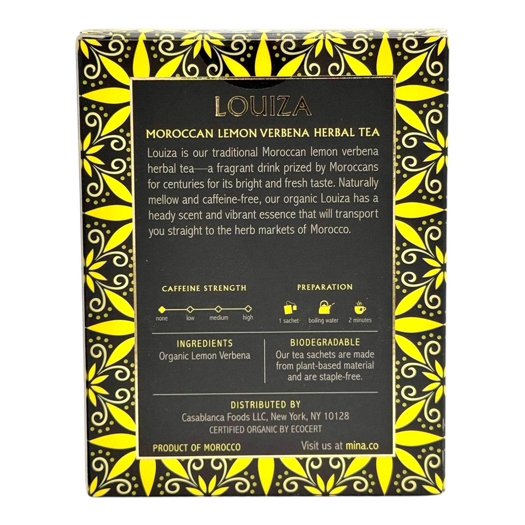 Louiza Organic Moroccan Lemon Verbena Tea by Mina