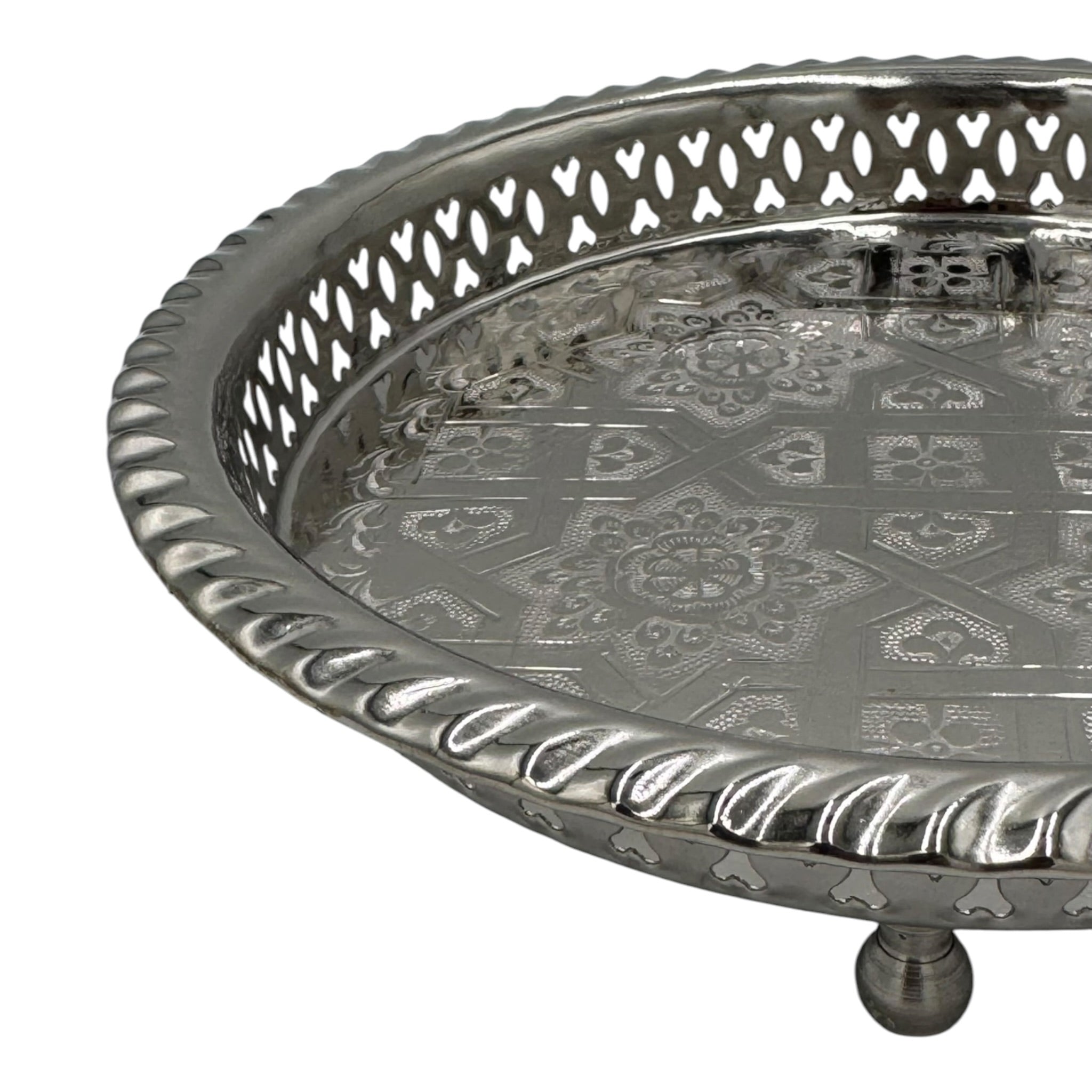 Traditional Moroccan Tea Tray - Sinia d’Atay