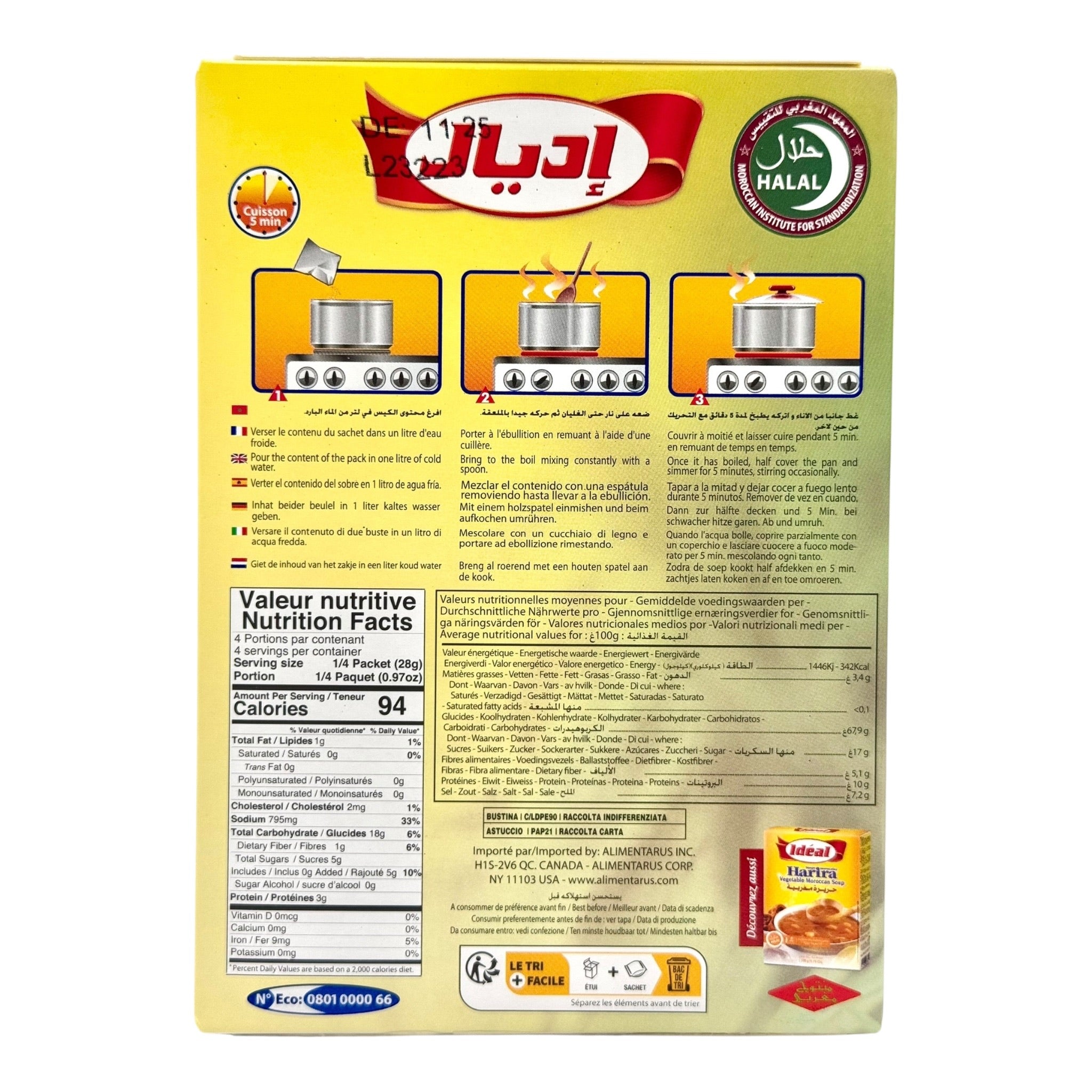 Idéal Chorba Soup Mix - Vegetable Soup Mix