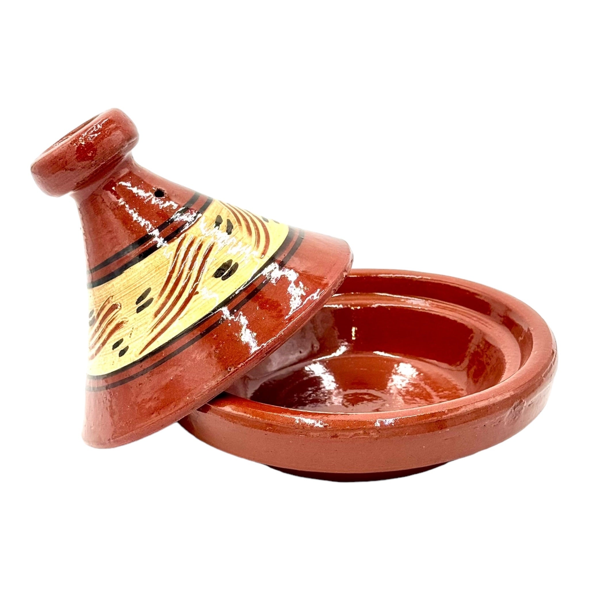 Moroccan Clay Painted Tagine - 17cm