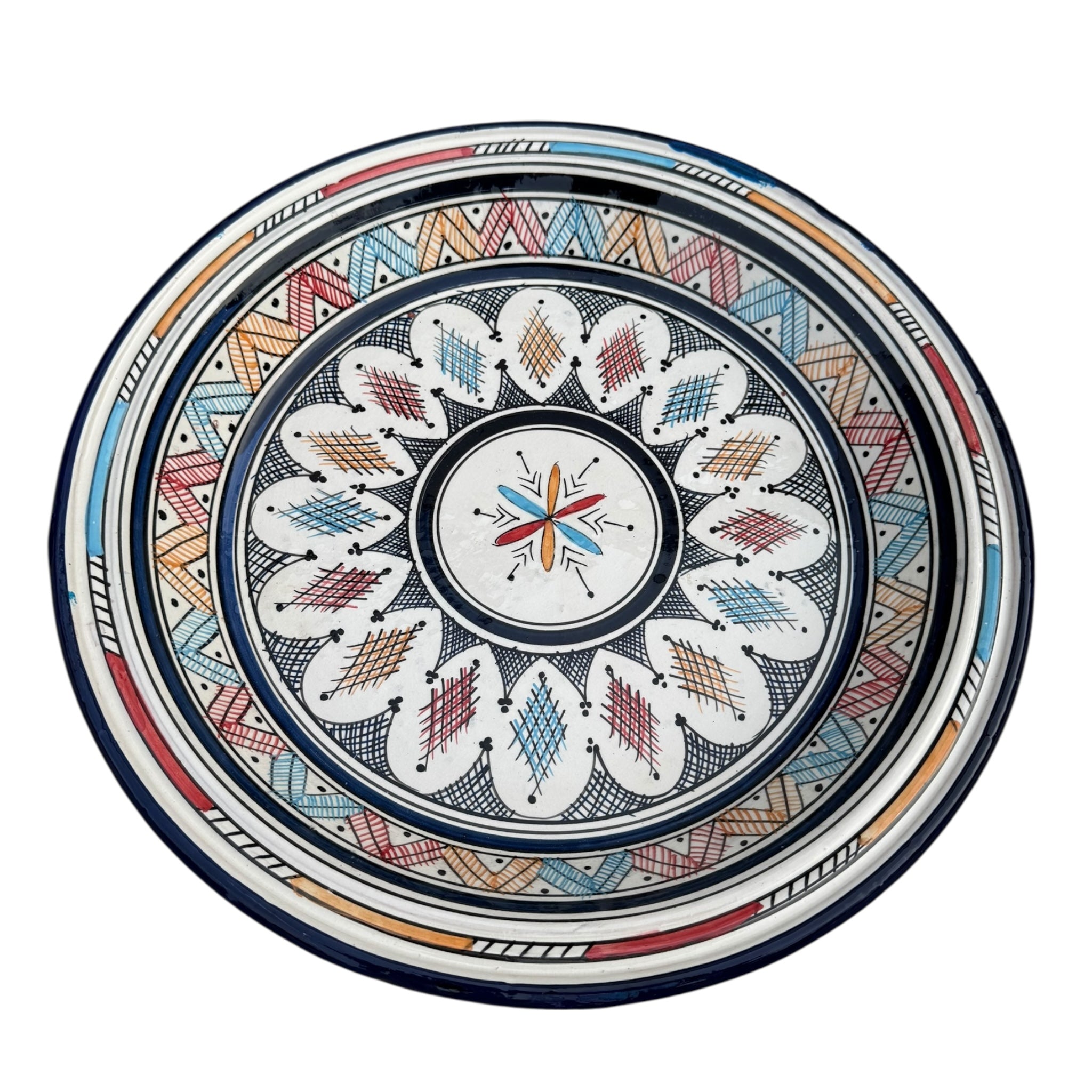 PERFECTLY IMPERFECT - Moroccan Gsaa (Gasria) - A Safi Couscous Plate - 45cm