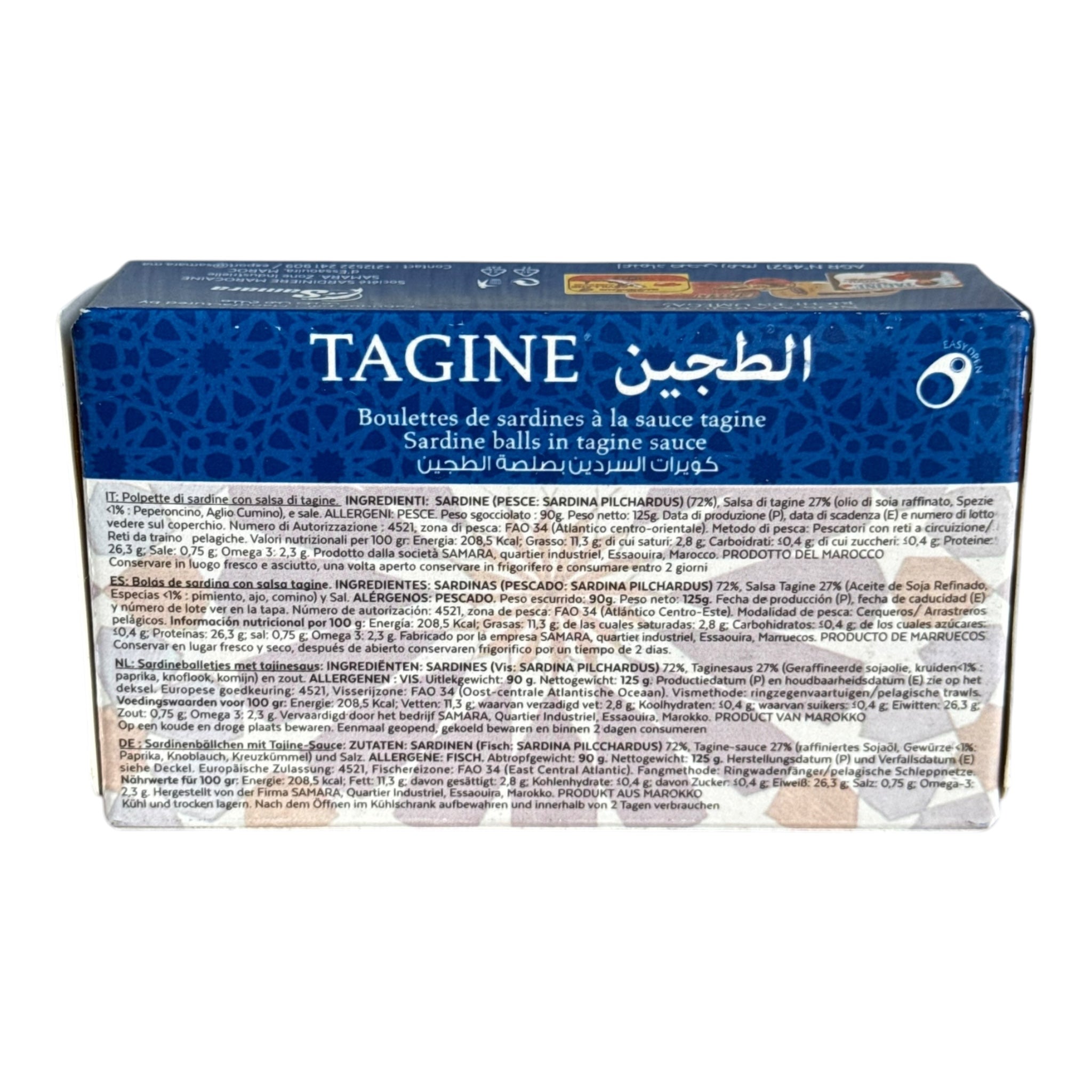 Moroccan Sardines Balls In Tagine Sauce - 