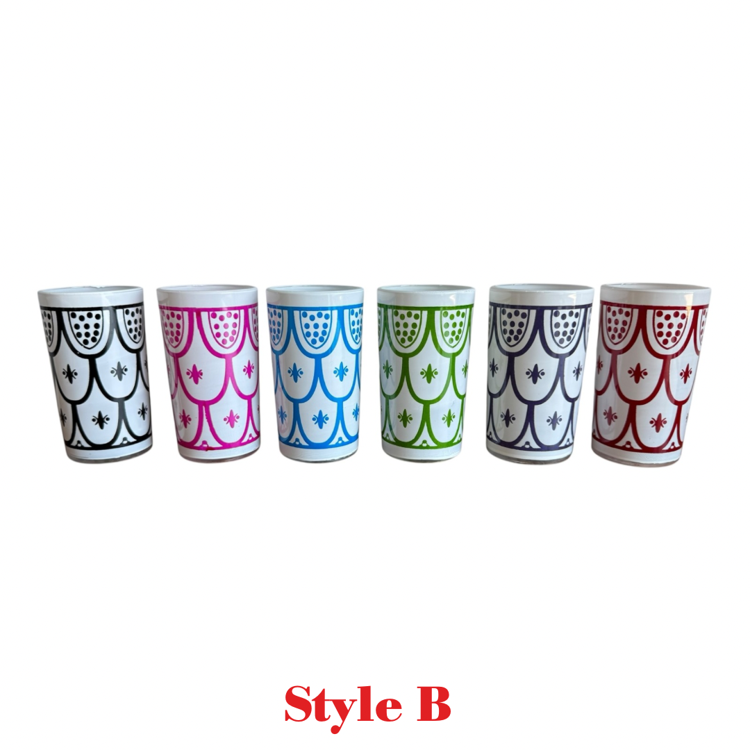 PERFECTLY IMPERFECT SALE - Moroccan Tea Glasses Set of 6