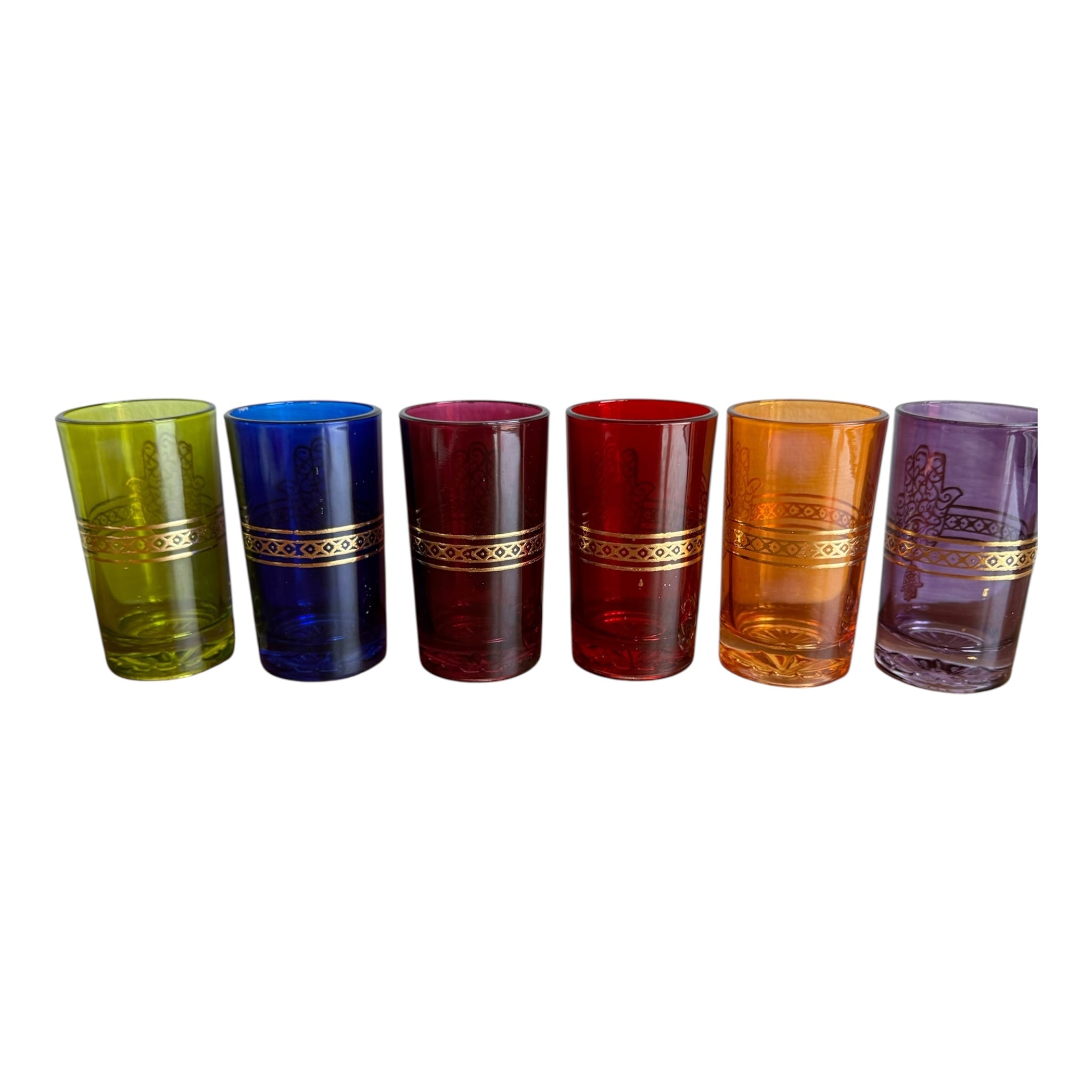 PERFECTLY IMPERFECT SALE - Moroccan Tea Glasses Set of 6