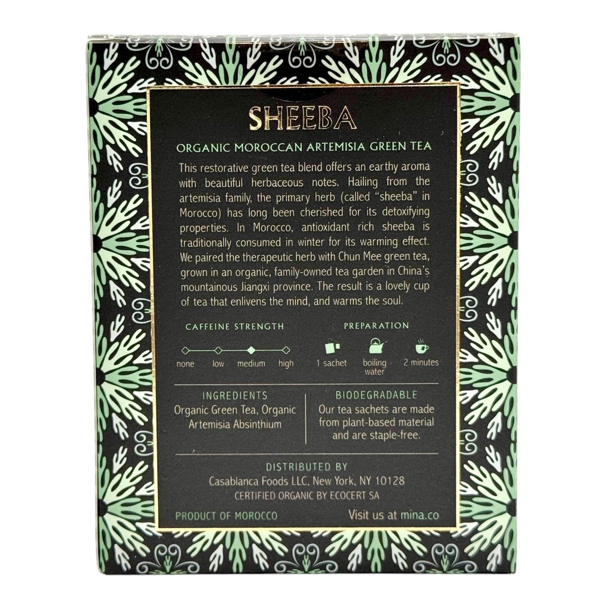 Sheeba Organic Moroccan Artemisia Green Tea by Mina