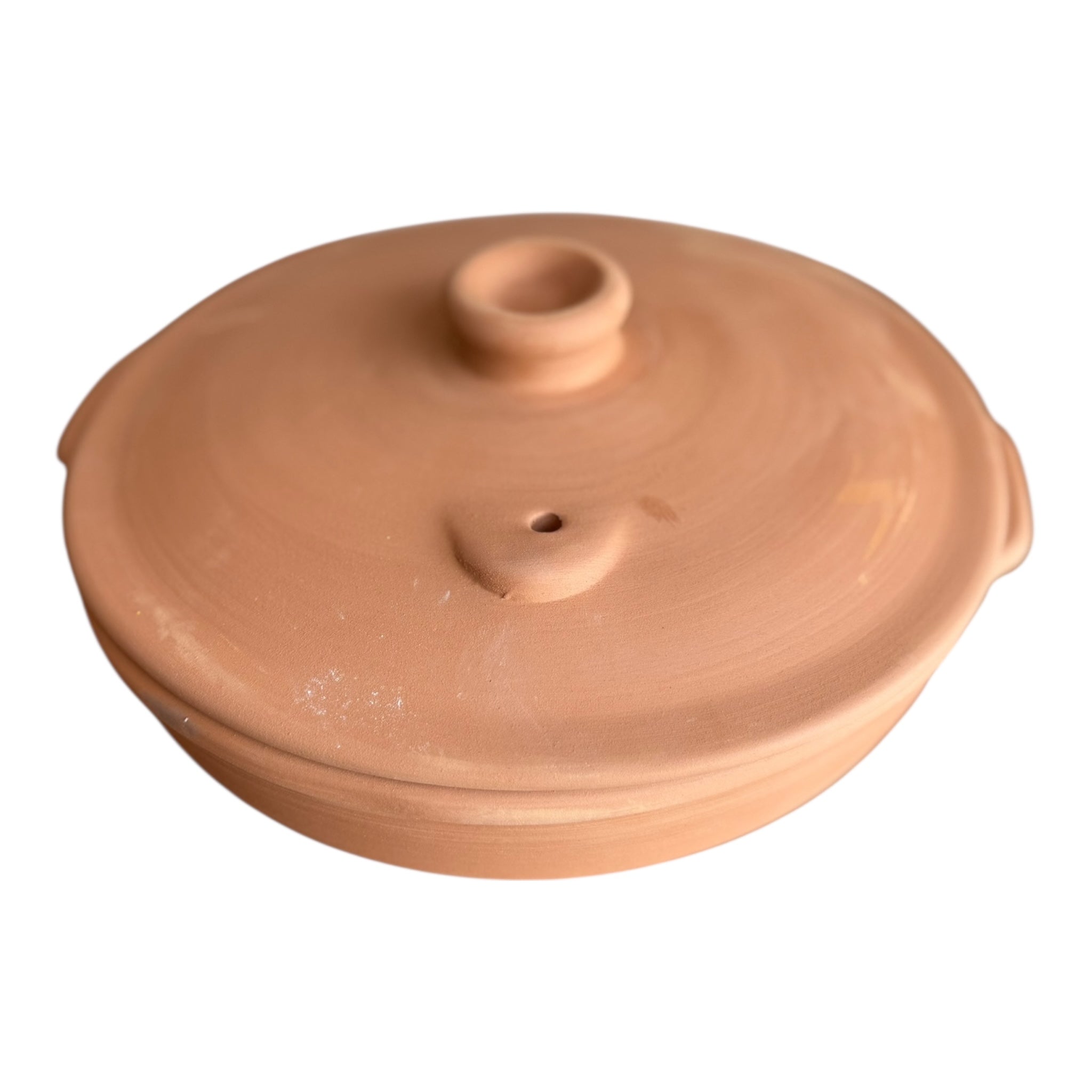 Northern Moroccan Style Clay Tagra With Lid - 25cm