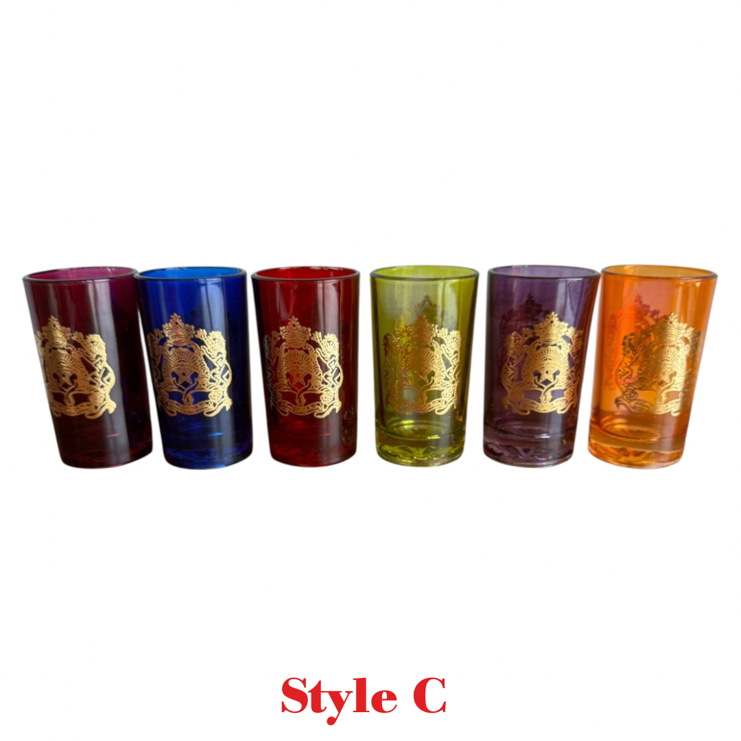 PERFECTLY IMPERFECT SALE - Moroccan Tea Glasses Set of 6