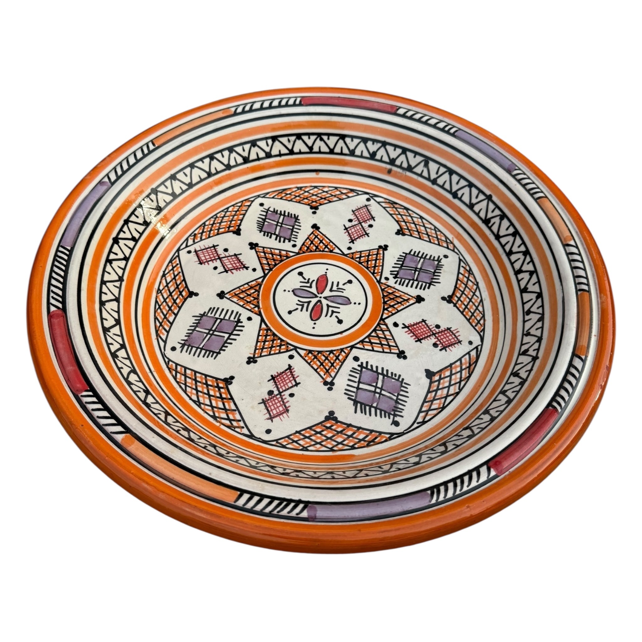 PERFECTLY IMPERFECT - Moroccan Gsaa (Gasria) - A Safi Couscous Plate - 40cm