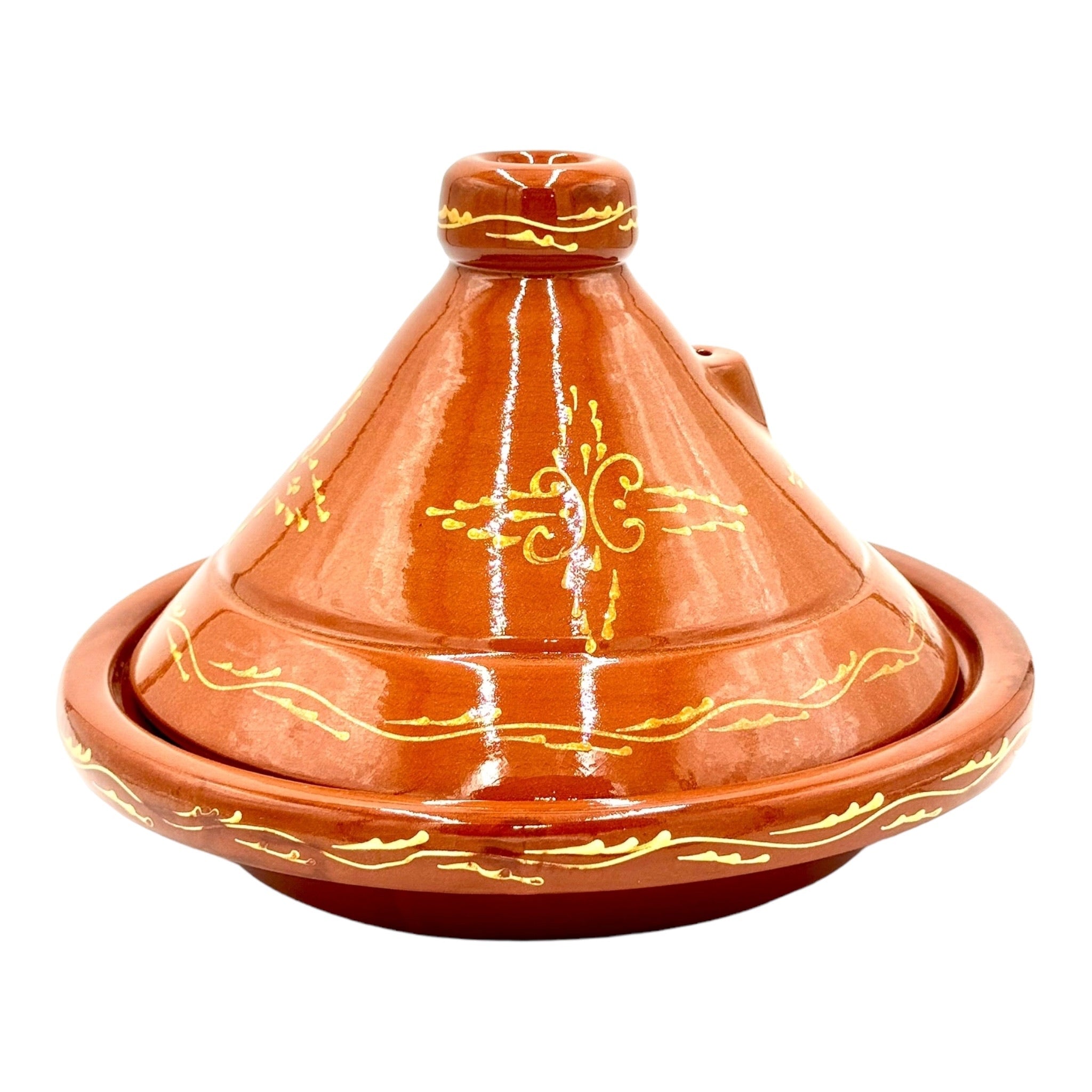 Moroccan Glazed Clay Tagine - 30cm