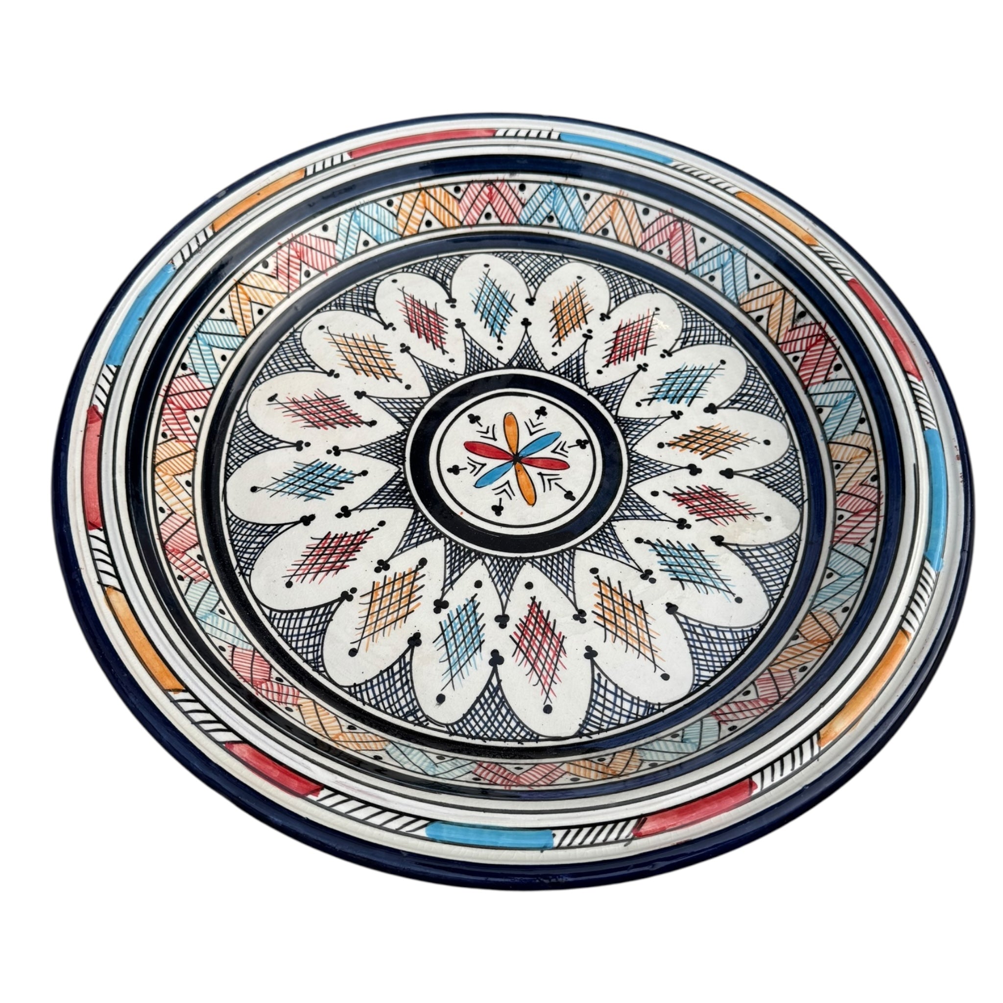 PERFECTLY IMPERFECT - Moroccan Gsaa (Gasria) - A Safi Couscous Plate - 45cm