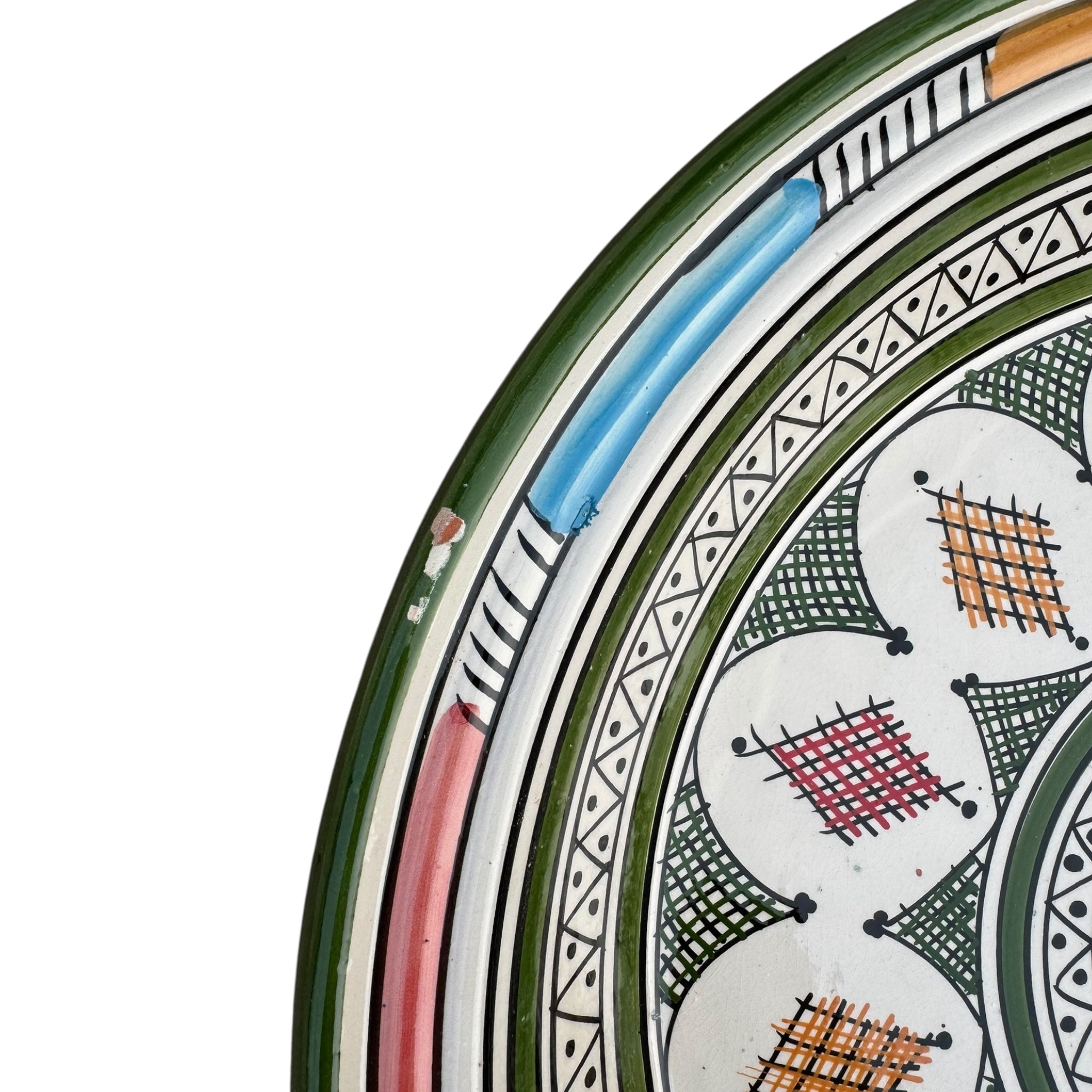 PERFECTLY IMPERFECT - Moroccan Gsaa (Gasria) - A Safi Couscous Plate - 45cm