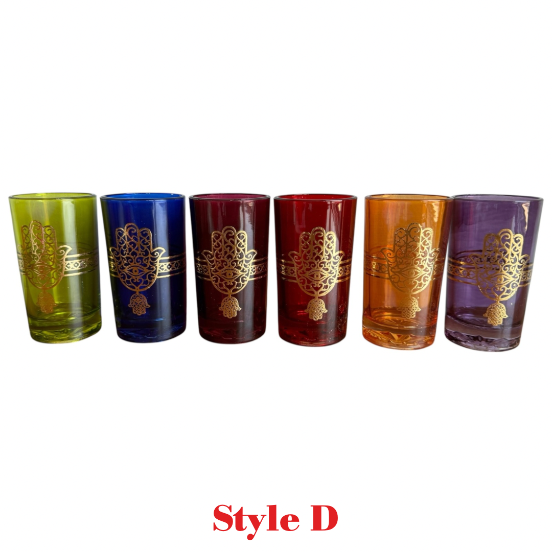 PERFECTLY IMPERFECT SALE - Moroccan Tea Glasses Set of 6