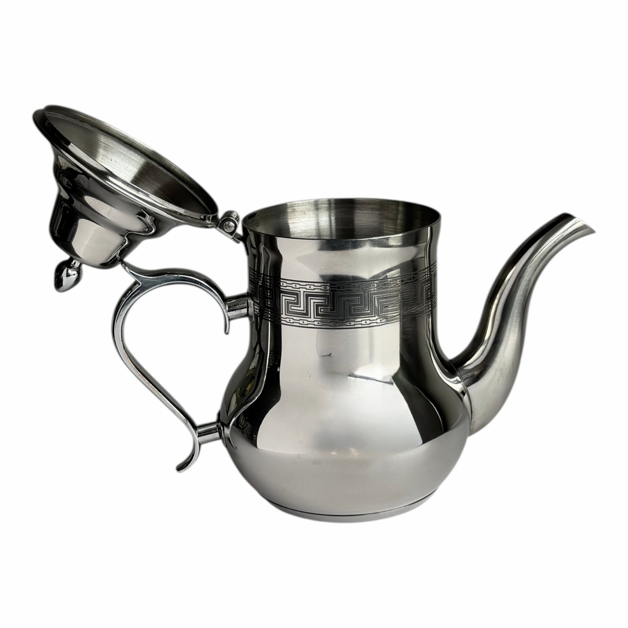 Etched Stainless Steel Moroccan Style Tea Pot - 1.2L