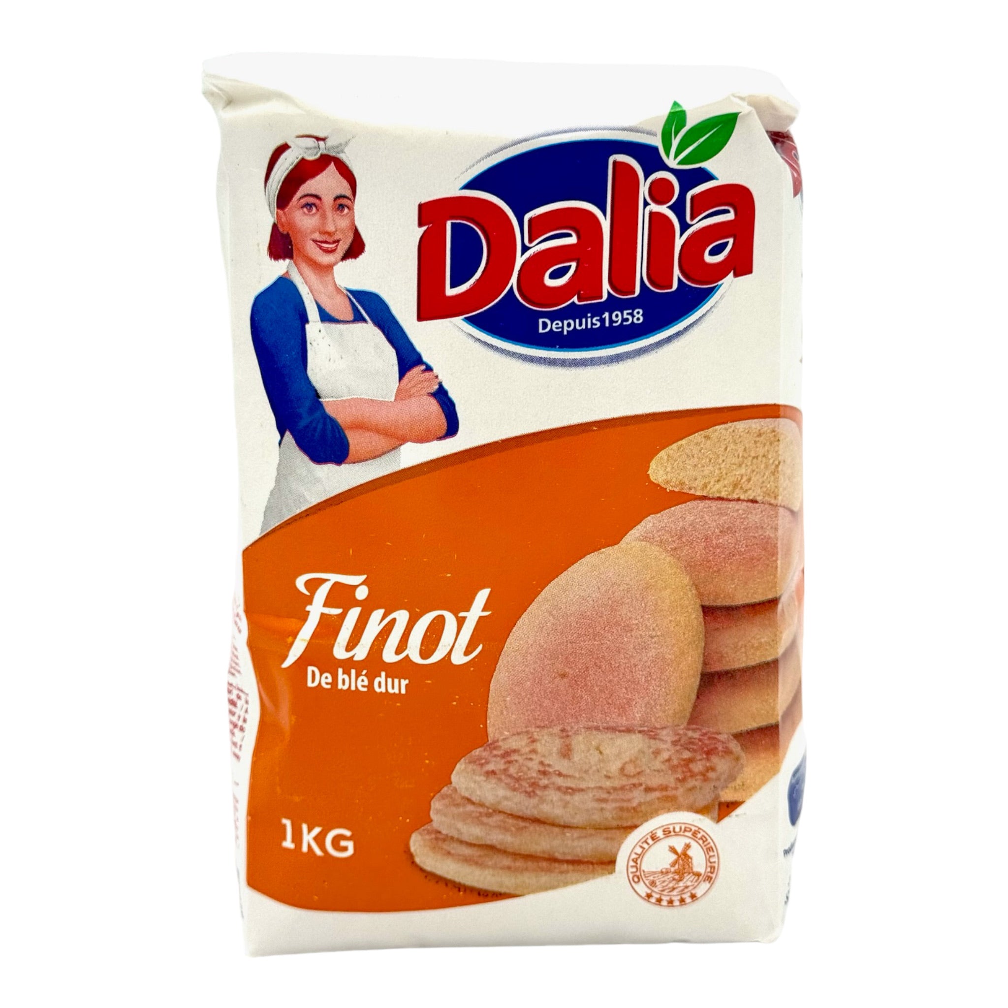 dalia finot or extra fine semolina flour from morocco to make khobz