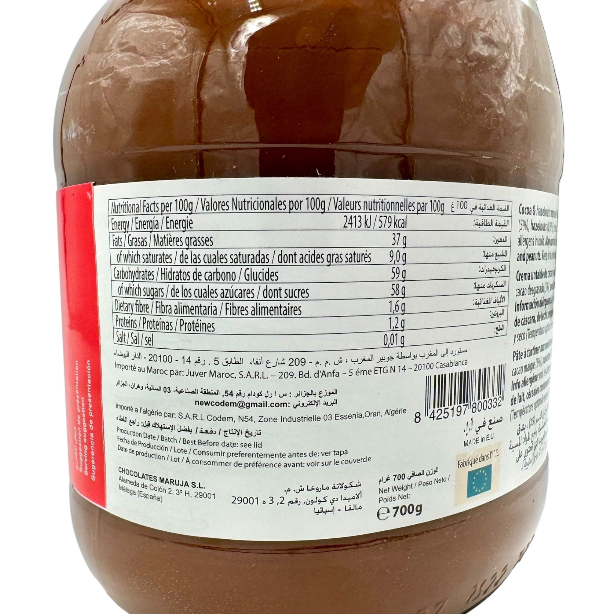 Maruja Cocoa Spread With Hazelnuts