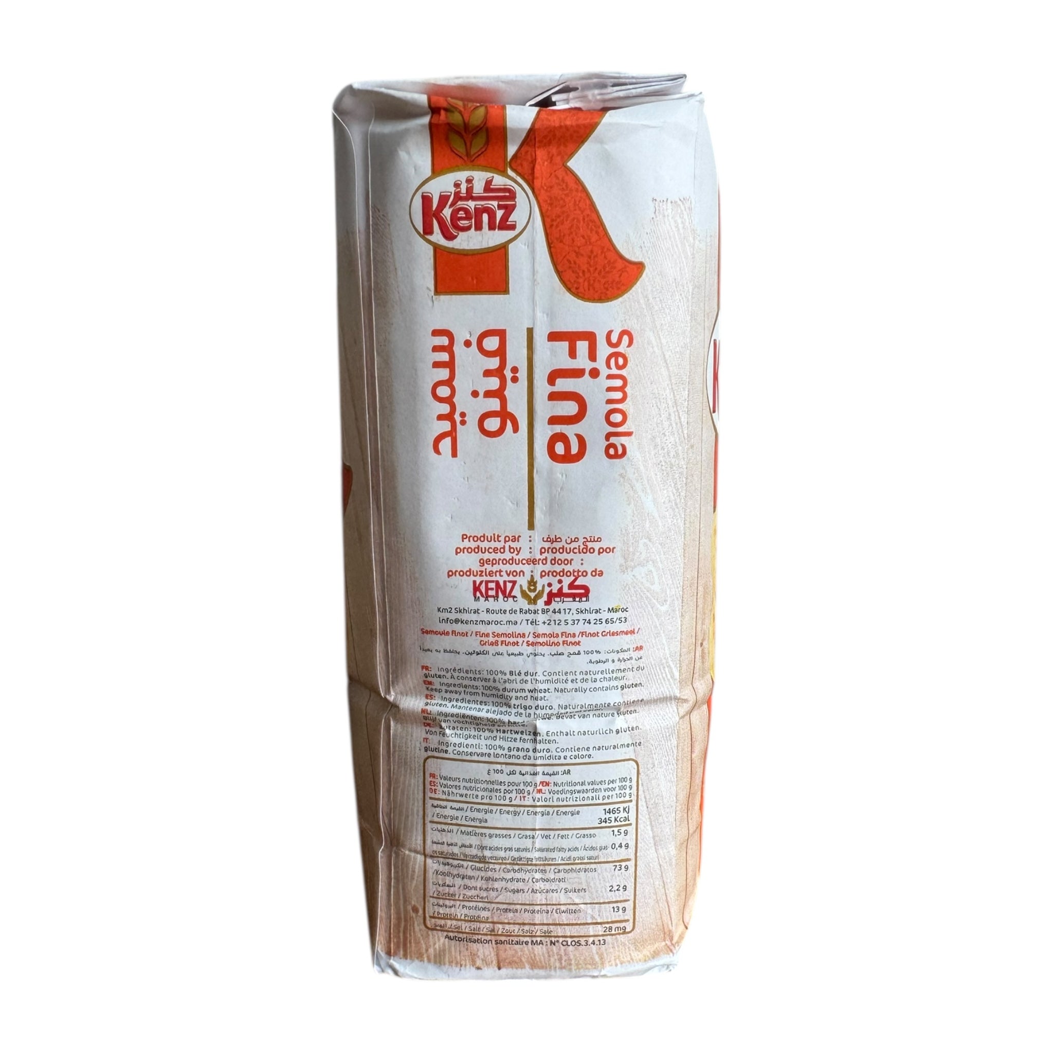Kenz Finot - Extra Fine Grade Semolina