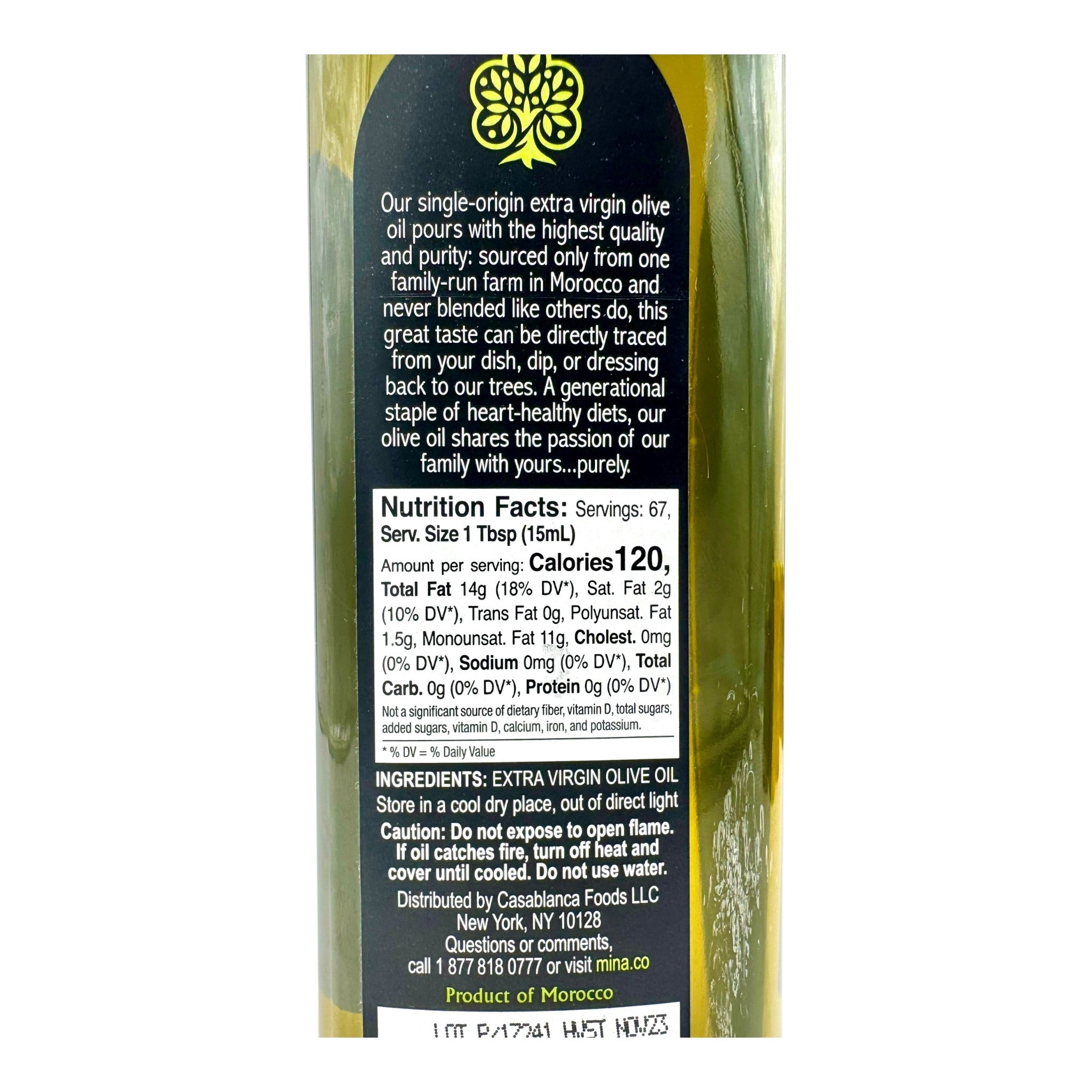 Mina Single Origin Extra Virgin Moroccan Olive Oil