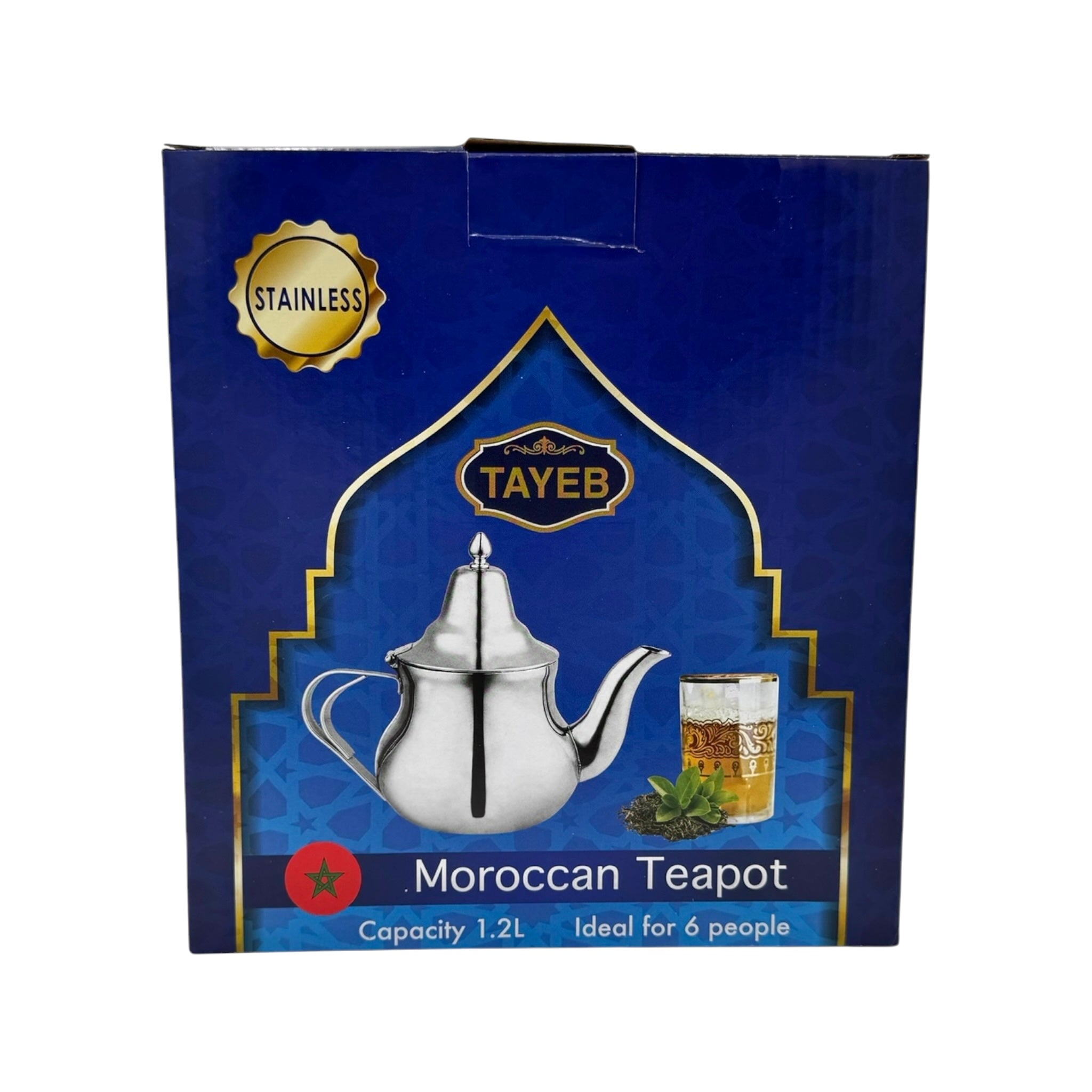 Stainless Steel Moroccan Style Tea Pot by TAYEB