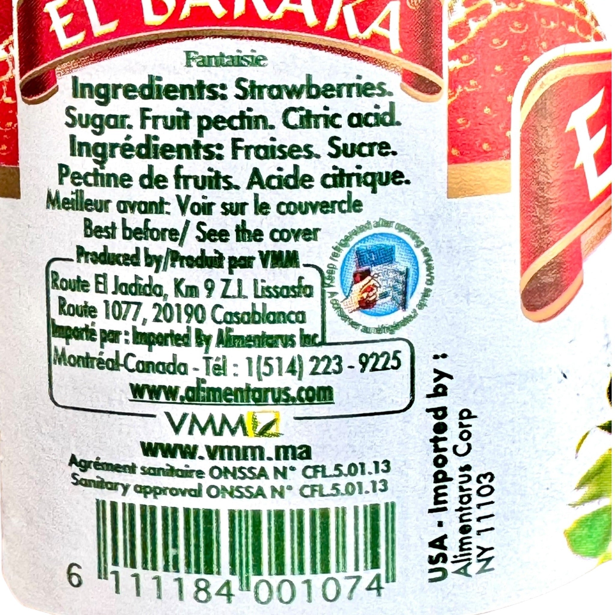 El Baraka Strawberry Fruit Spread