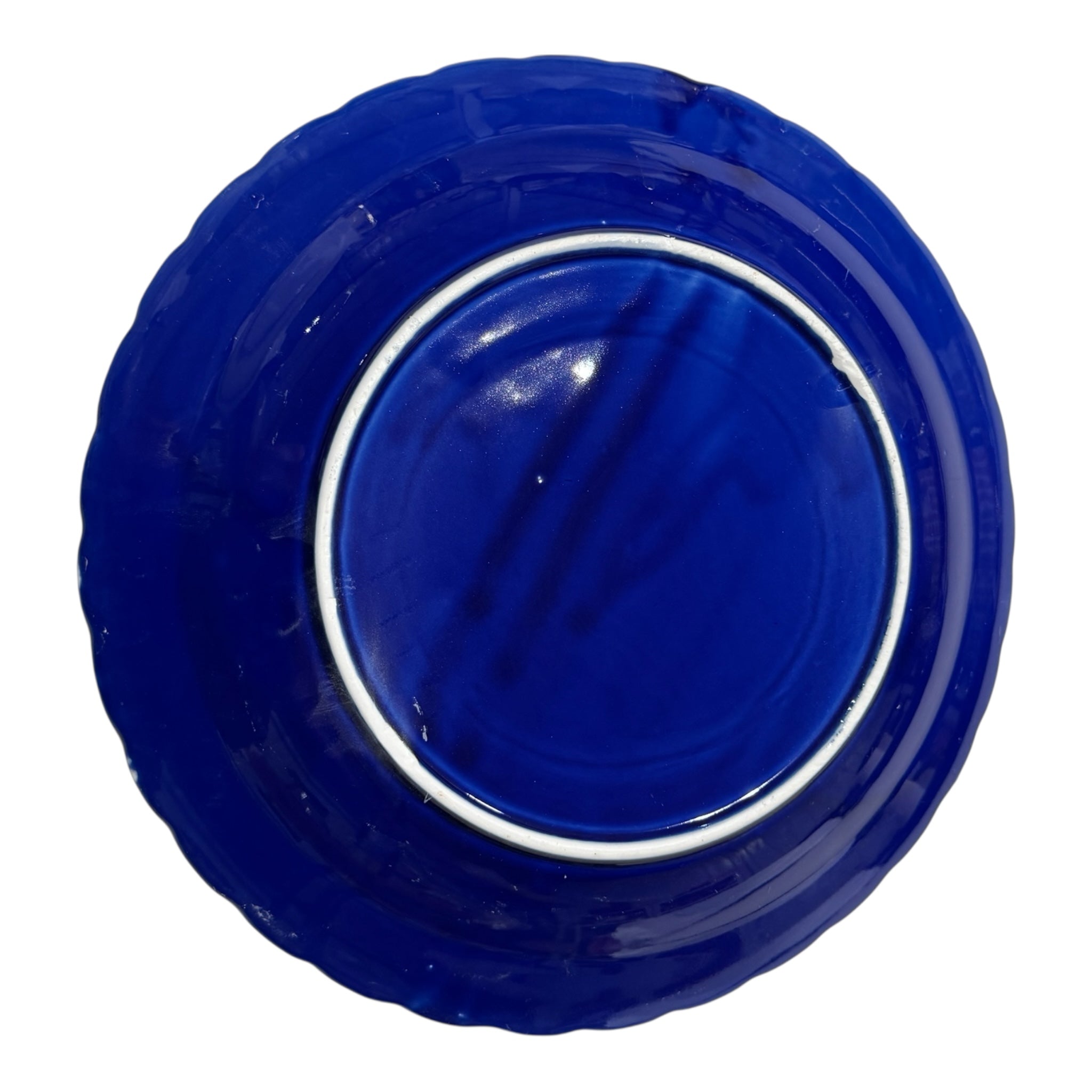 PERFECTLY IMPERFECT SALE - Old Style Blue Peacock Serving Plates
