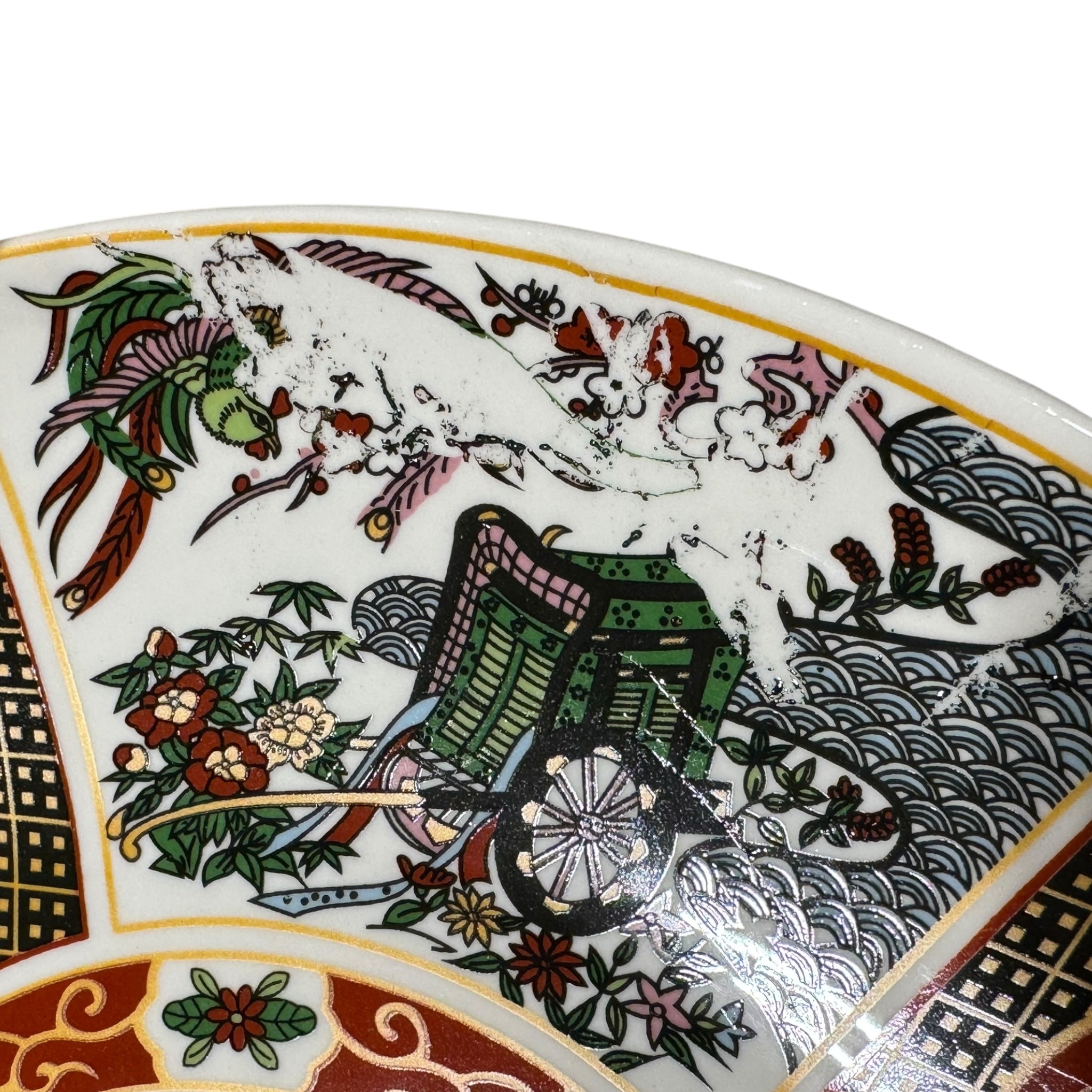PERFECTLY IMPERFECT SALE - Taous Old Style Peacock Serving Plates