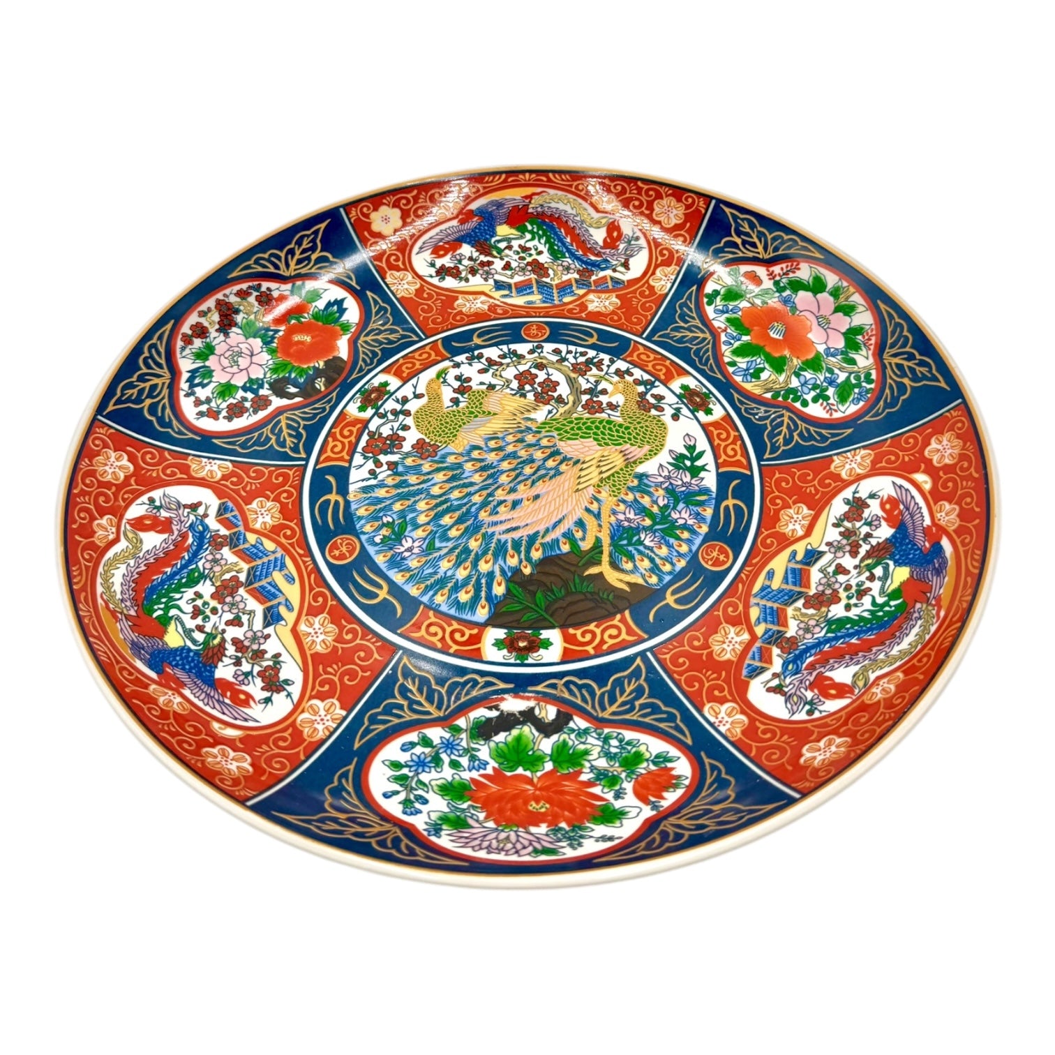 PERFECTLY IMPERFECT SALE - Taous Old Style Peacock Serving Plates